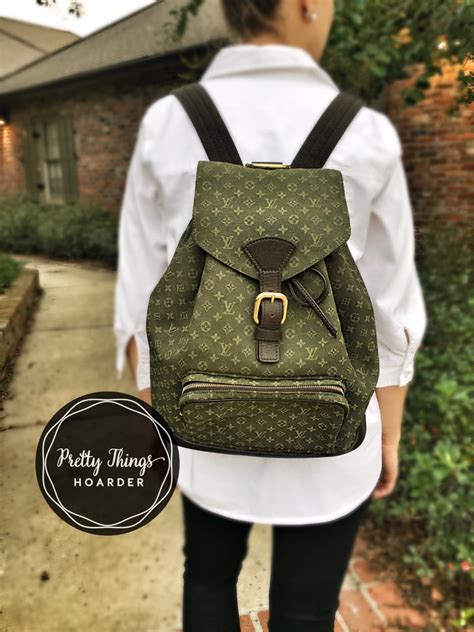 olive green louis vuitton bag|louis vuitton green backpack.